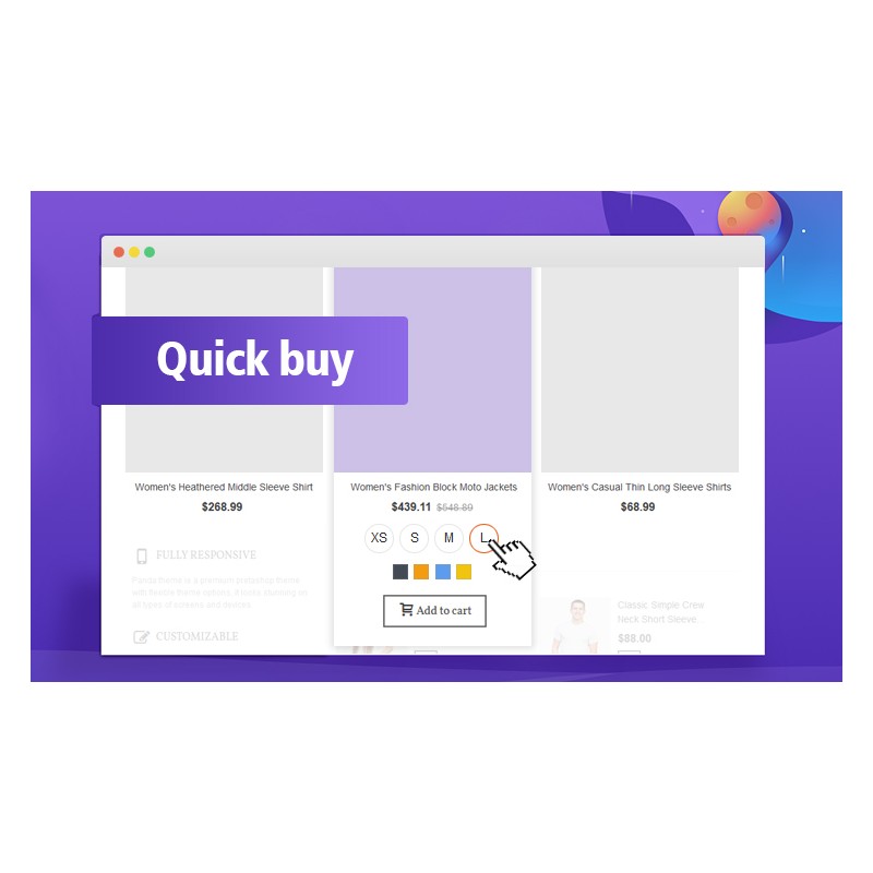 Quick buy module for PrestaShop 8 & 1.7 – Display attributes on the category page and homepage