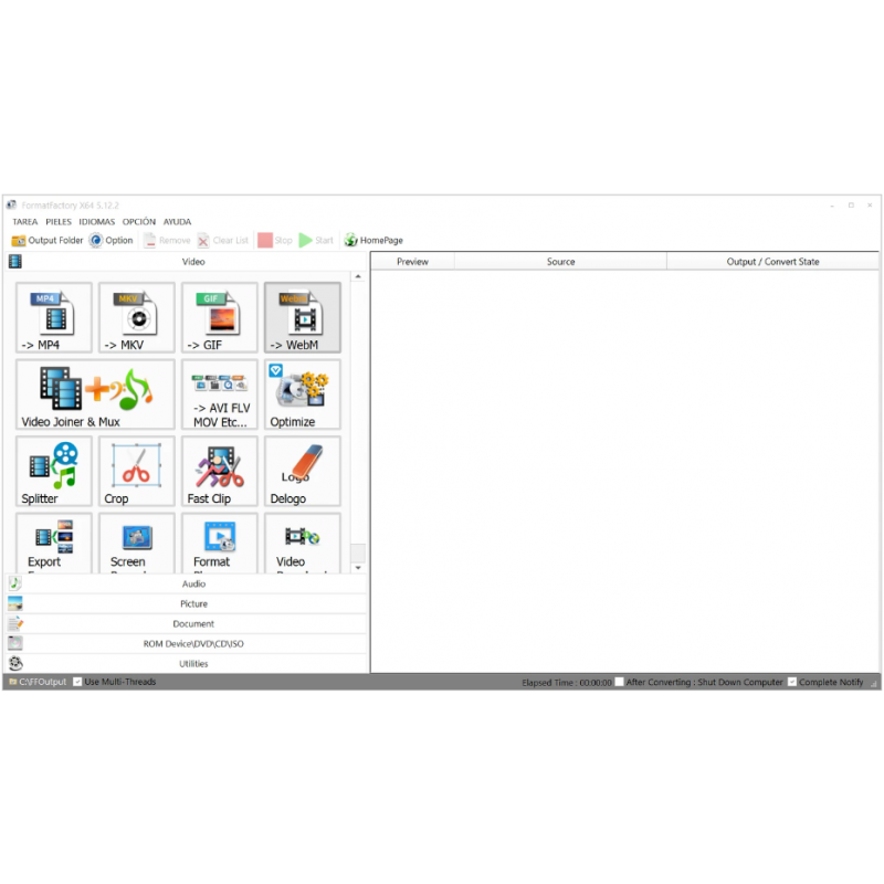 FormatFactory portable.
