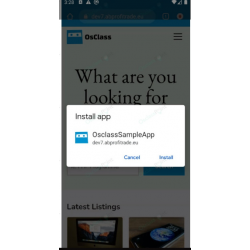 PWA Osclass Plugin (Native Apps Tool)