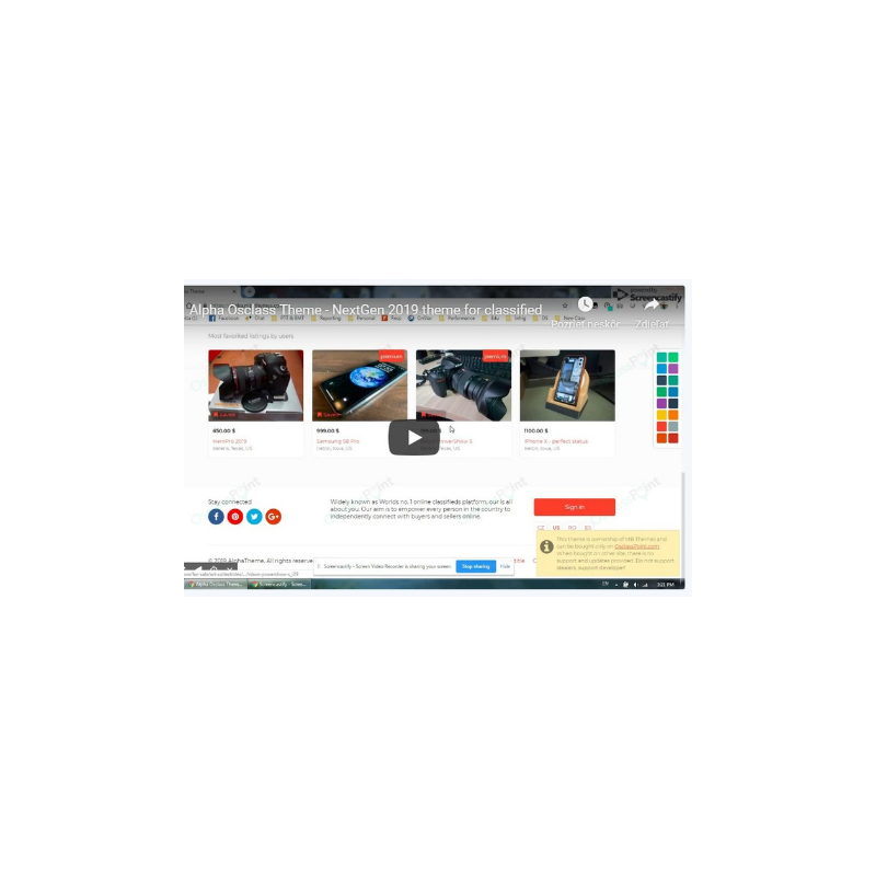 Plugin Osclass de vídeo do YouTube